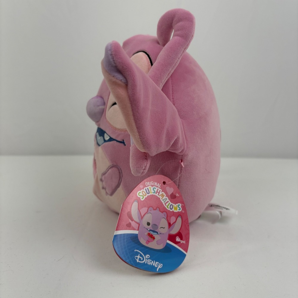 Disney Squishmallows Lilo & Stitch Angel Valentine Rose Pink Plush‎ 8 inch NWT - Picture 4 of 7